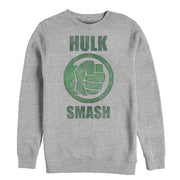 Men's Marvel Hulk Smash  Adult Sweatshirt