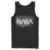 Men's NASA Space Shuttle Blast Off Text Over Lay  Adult Tank Top