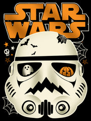 Men's Star Wars: A New Hope Halloween Scary Stormtrooper Helmet  Adult T-Shirt