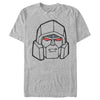 Men's Transformers Megatron Face Outline  Adult T-Shirt