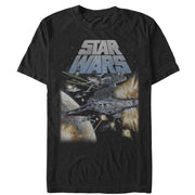 Men's Star Wars Star Destroyer Battle  Adult T-Shirt