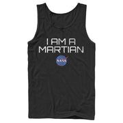 Men's NASA I Am A Martian With Logo  Adult Tank Top