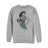 Men's Aladdin Jasmine Sketch Profile  Adult Sweatshirt