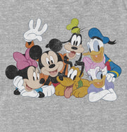 Men's Mickey & Friends Club House Group Shot  Adult T-Shirt