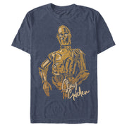 Men's Star Wars: The Rise of Skywalker C-3PO Stay Golden  Adult T-Shirt