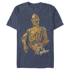 Men's Star Wars: The Rise of Skywalker C-3PO Stay Golden  Adult T-Shirt