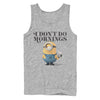 Men's Despicable Me Minion Don't Do Mornings  Adult Tank Top