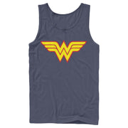 Men's Justice League Two Color Logo  Adult Tank Top