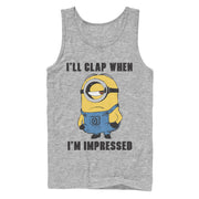 Men's Despicable Me Minions Clap When Impressed  Adult Tank Top