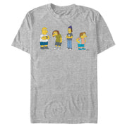 Men's The Simpsons The Bullies  Adult T-Shirt