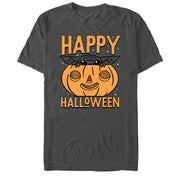 Men's Star Wars: The Mandalorian Halloween Grogu Pumpkin Peek  Adult T-Shirt