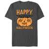 Men's Star Wars: The Mandalorian Halloween Grogu Pumpkin Peek  Adult T-Shirt