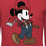 Men's Mickey & Friends Retro Lumberjack  Adult Pull Over Hoodie