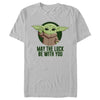 Men's Star Wars: The Mandalorian St. Patrick's Day Grogu May the Luck Be With You  Adult T-Shirt