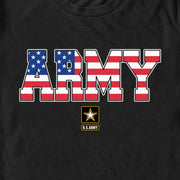 Men's US Army American Flag Logo  Adult T-Shirt