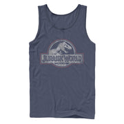 Men's Jurassic World Vintage Logo  Adult Tank Top