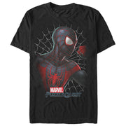 Men's Marvel Puzzle Quest Spider-Man Web  Adult T-Shirt