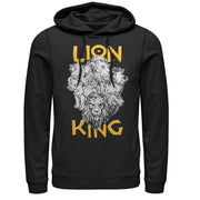 Men's Lion King Animal Kingdom Crew  Adult Pull Over Hoodie