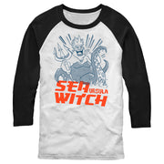 Men's The Little Mermaid Ursula Sea Witch  Adult Baseball Tee