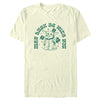 Men's Star Wars: The Mandalorian St. Patrick's Day Grogu May Luck be with You Retro  Adult T-Shirt