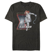 Men's Marvel Black Widow Vintage Pose  Adult T-Shirt