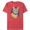 Men's Star Trek Captain Kirk Cat  Adult T-Shirt