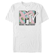 Men's MTV Pineapple Fruit Logo  Adult T-Shirt