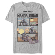 Men's Star Wars: The Mandalorian Rescue The Child  Adult T-Shirt