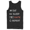 Men's Nintendo Eat Sleep NES Game Repeat  Adult Tank Top