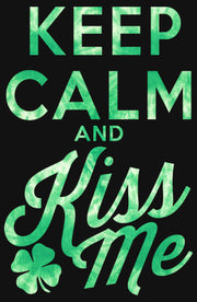 Men's Lost Gods St. Patrick's Day Keep Calm and Kiss Me  Adult T-Shirt