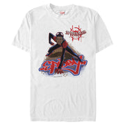 Men's Marvel Spider-Man: Into the Spider-Verse Miles Brick Climb  Adult T-Shirt