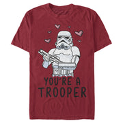 Men's Star Wars Valentine's Day You're A Trooper  Adult T-Shirt