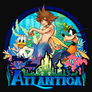 Men's Kingdom Hearts 1 Mermen Friends From Atlantica  Adult Tank Top