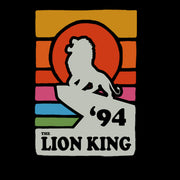 Men's Lion King Retro Rainbow '94 Silhouette  Adult Sweatshirt