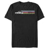 Men's Ghostbusters Ecto-1 Wagon Retro Stripe  Adult T-Shirt