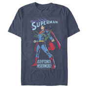 Men's Superman Kryptonite Nevermore Cover  Adult T-Shirt