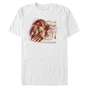 Men's Harry Potter Gryffindor Lion Watercolor  Adult T-Shirt