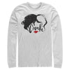 Men's Cruella Red Lips Logo  Adult Long Sleeve Shirt