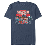 Men's Stranger Things Cartoon Gang  Adult T-Shirt