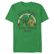 Men's Star Wars Yoda St. Patrick's Day Pinch Me You Will Not  Adult T-Shirt