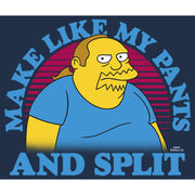 Men's The Simpsons Make Like my Pants and Split  Adult Long Sleeve Shirt