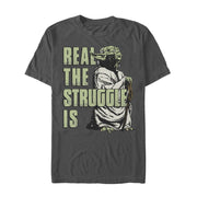 Men's Star Wars Yoda Real the Struggle Is  Adult T-Shirt