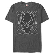 Men's Marvel Ugly Christmas Panther Mask  Adult T-Shirt