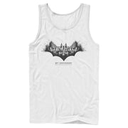 Men's Batman Gotham Skyline Bat Shape  Adult Tank Top