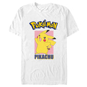 Men's Pokemon Pikachu Portrait  Adult T-Shirt