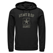 Men's US Army Camo Army Dad  Adult Pull Over Hoodie