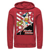 Men's Justice League Stars And Stripes Poster  Adult Pull Over Hoodie