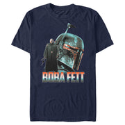 Men's Star Wars: The Mandalorian Boba Fett Portrait  Adult T-Shirt