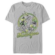 Men's Looney Tunes St. Patrick's Day Here for Shenanigans  Adult T-Shirt