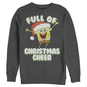 Men's SpongeBob SquarePants Full of Christmas Cheer  Adult Sweatshirt